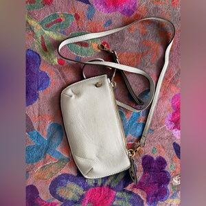 Elegant Light Blue Women's crossbody/ wristlet bag W/ both straps